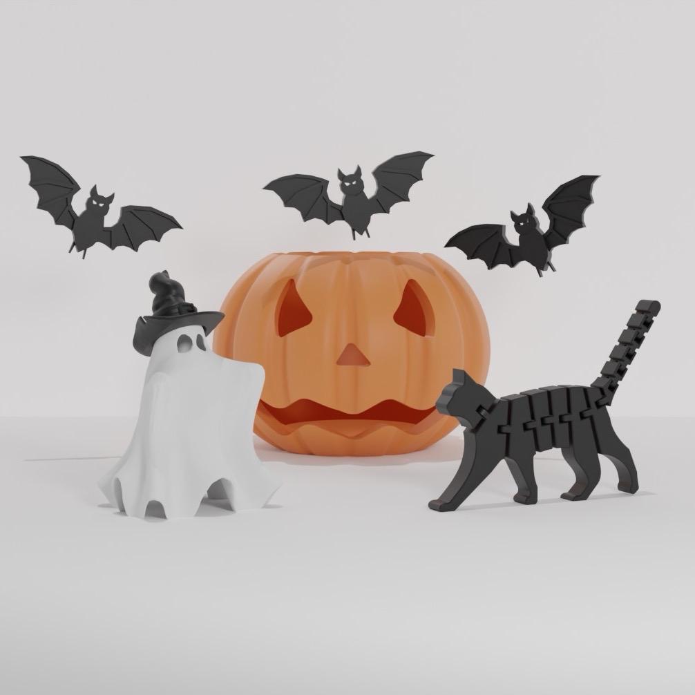 Halloween Minis Special 3D Printed Set of 7