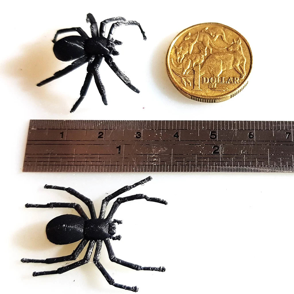 Black Small House Spider For Decoration- 6 Piece