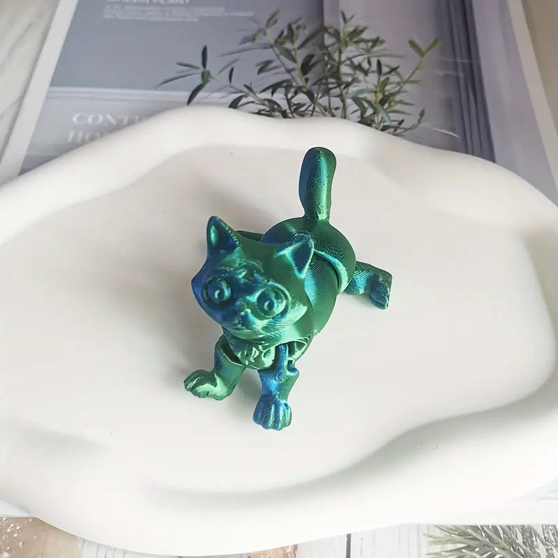 FlexiCat Charming 3D Printed Mini Cat Fidget