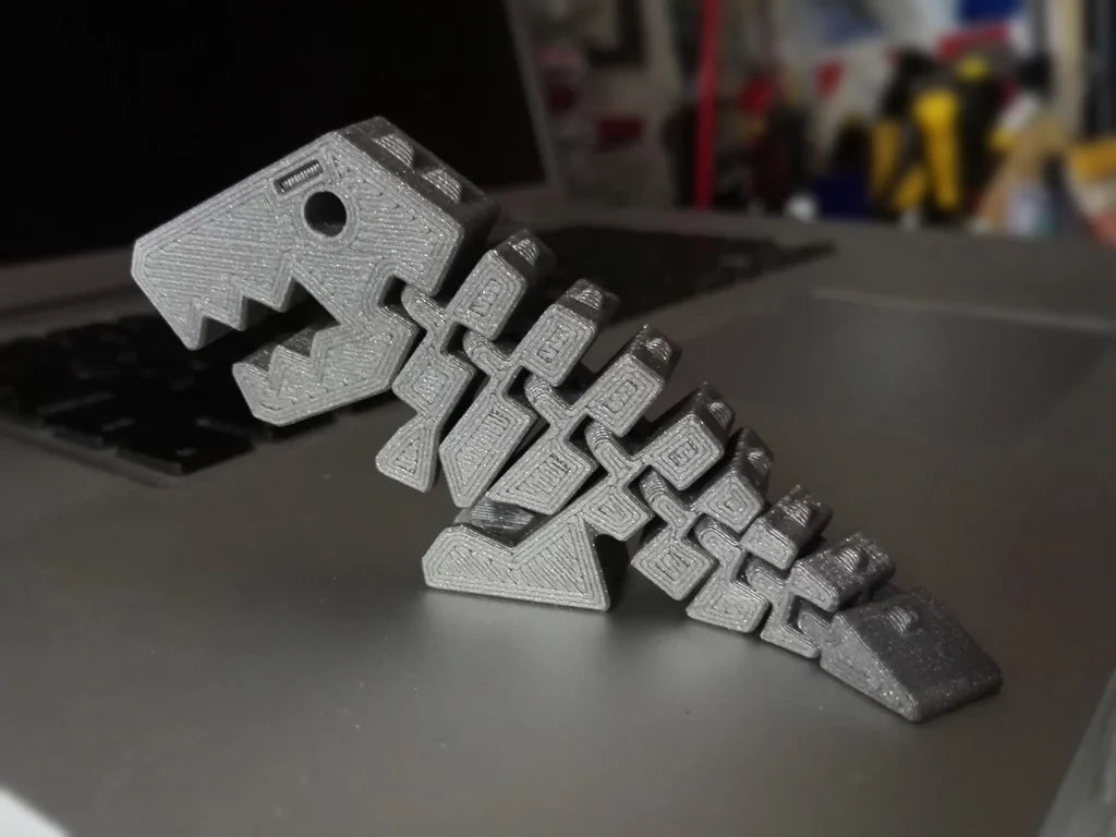 Flexible Dino 3D Printed Dinosaur Fidget