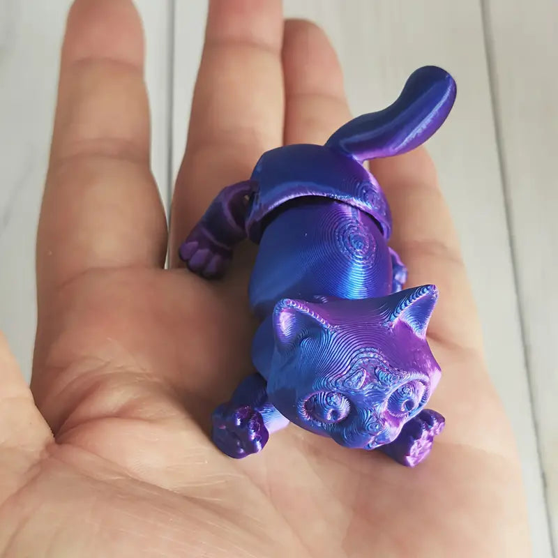 FlexiCat Charming 3D Printed Mini Cat Fidget