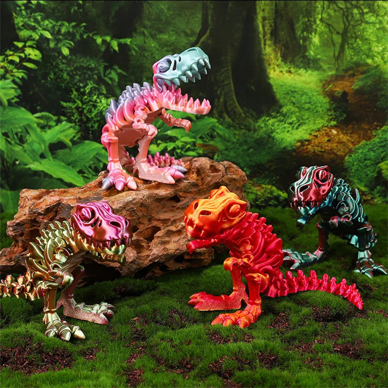 FlexiT-Rex – 3D Printed Dinosaur Figurines & Fidgets