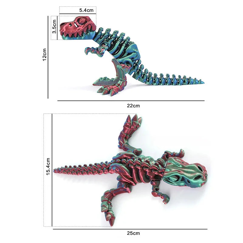 FlexiT-Rex – 3D Printed Dinosaur Figurines & Fidgets