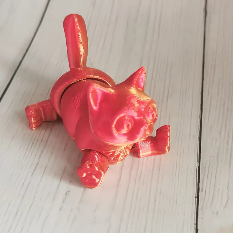 FlexiCat Charming 3D Printed Mini Cat Fidget