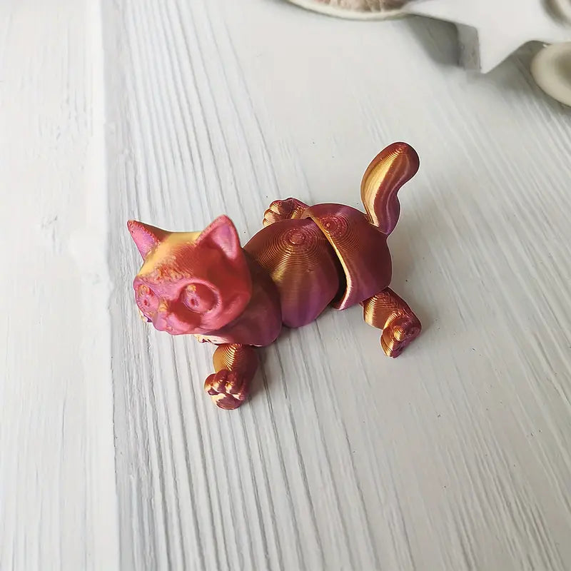 FlexiCat Charming 3D Printed Mini Cat Fidget