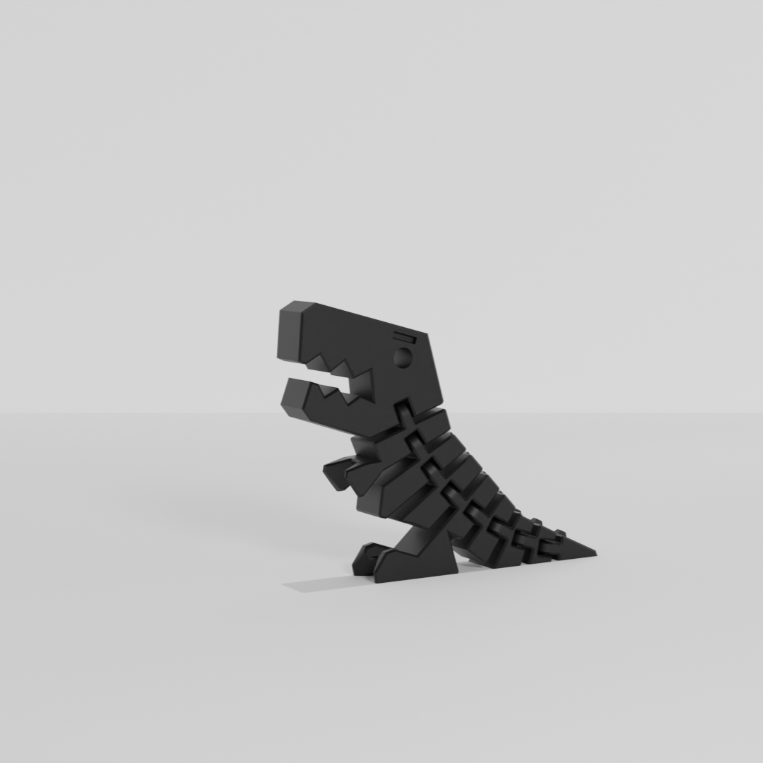 Flexible Dino 3D Printed Dinosaur Fidget