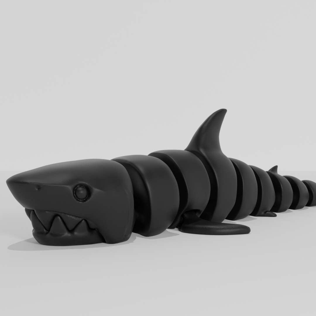 FlexiShark – 3D Printed Articulated Shark Fidget