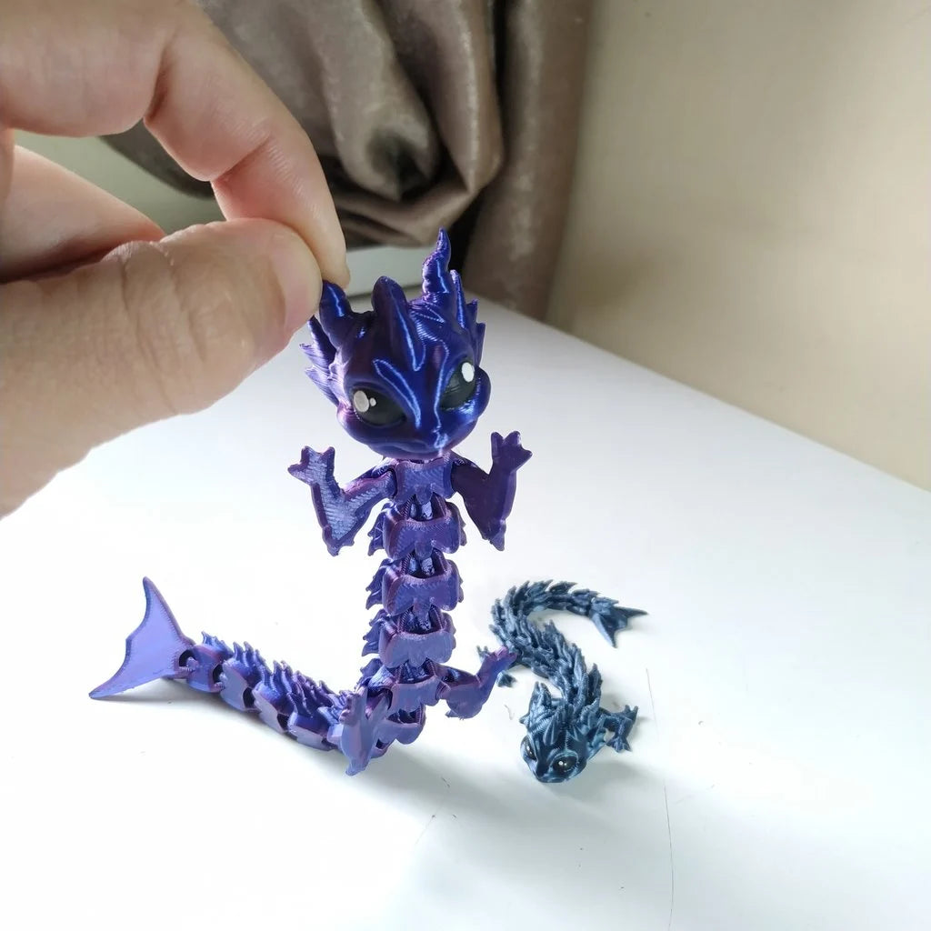 FlexiDragon Jr. – 3D Printed Articulated Baby Dragon Fidget