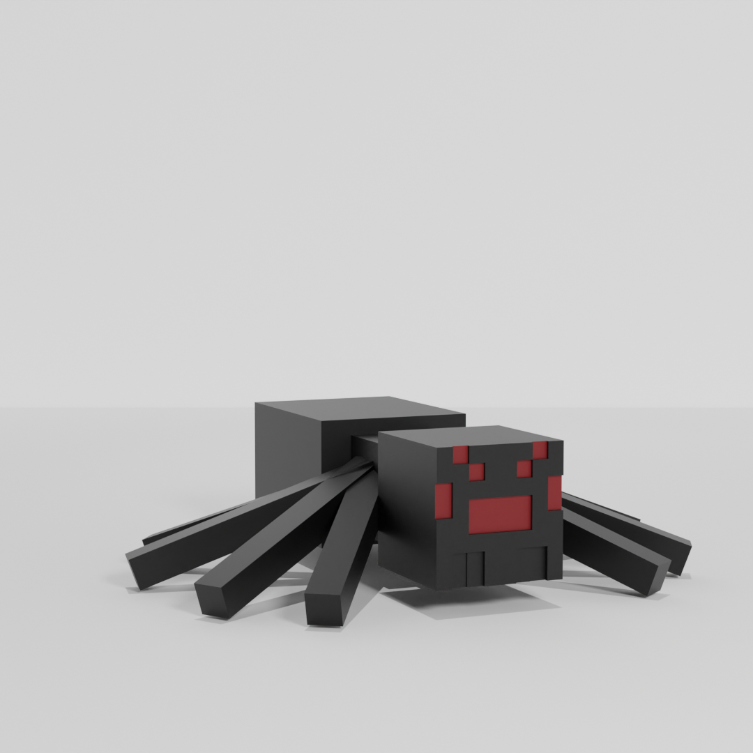 Minecraft Spider 3D Printed Figurine